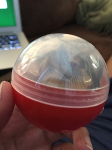 It looks like a PokeBall. Too bad it didn't open like one.